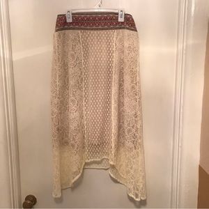 Flying Tomato Boho Lace Skirt Size M